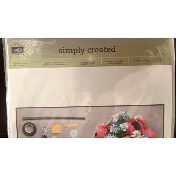 Stampin Up! Simply Created Paper Flower Kit Craft Set DIY Bouquet 137952 - Picture 3 of 4